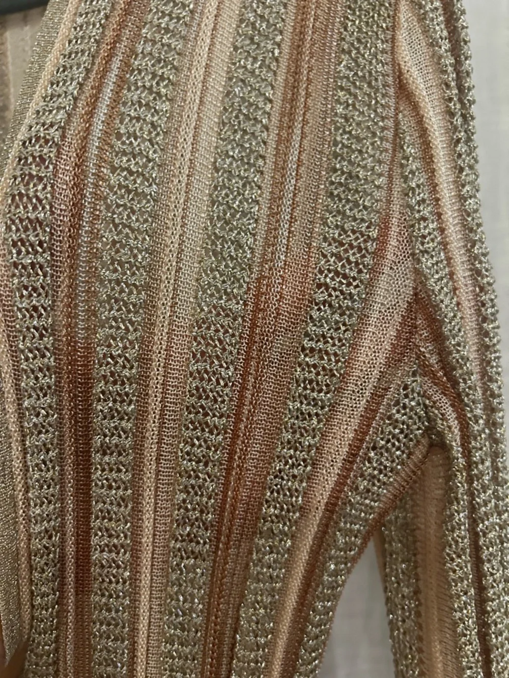 Missoni lurex tie front gold lame duster - Picture 5 of 7